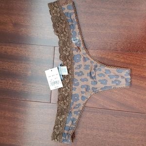 Aerie leopard thong